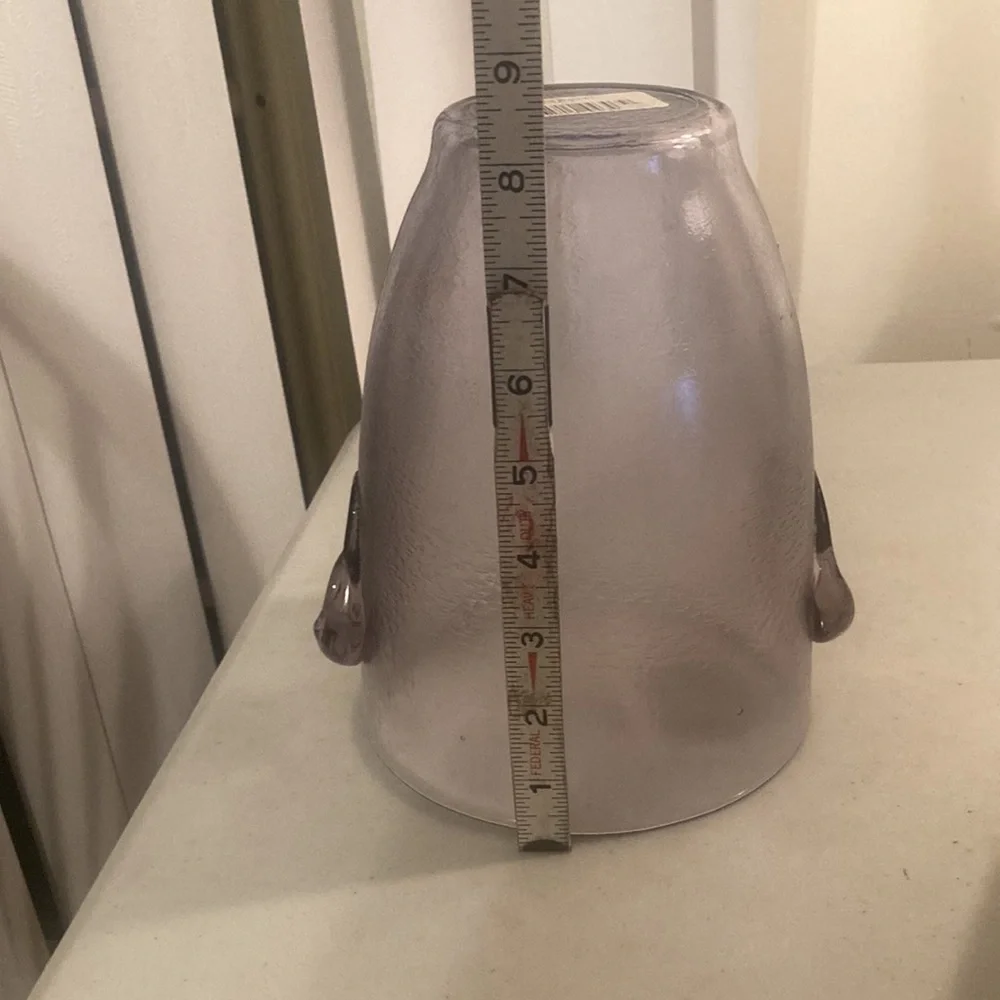 Violet glass ice bucket made in Italy - Picture 5 of 5